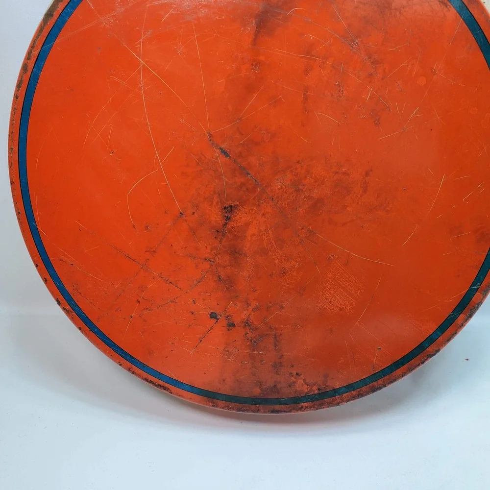 Orange Crush Vintage Metal Soda Serving Tray Orange 1947 Litho USA Advertising